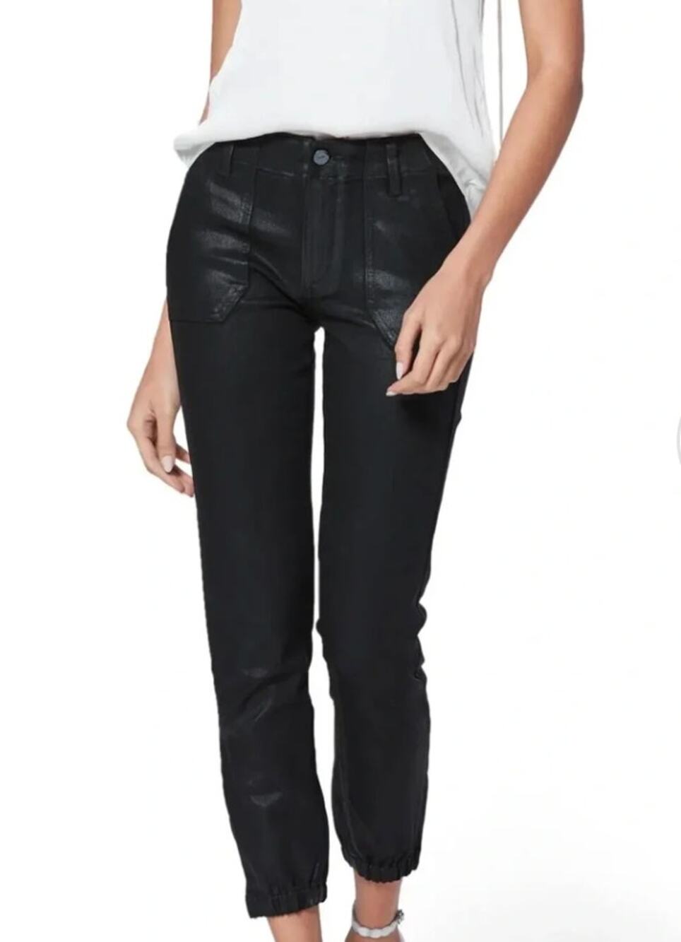 Paige Mayslie Coated Jeans Denim Black 30